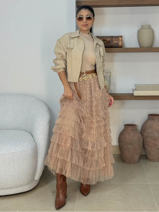 Jaqueta Bolso Anastacia Cappuccino