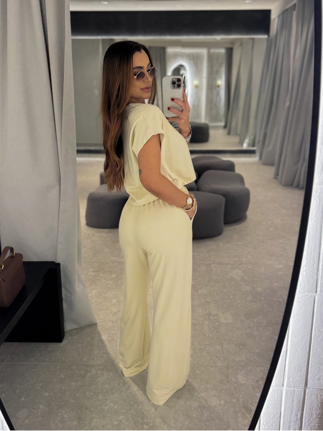 Conjunto Calça Renata Creme