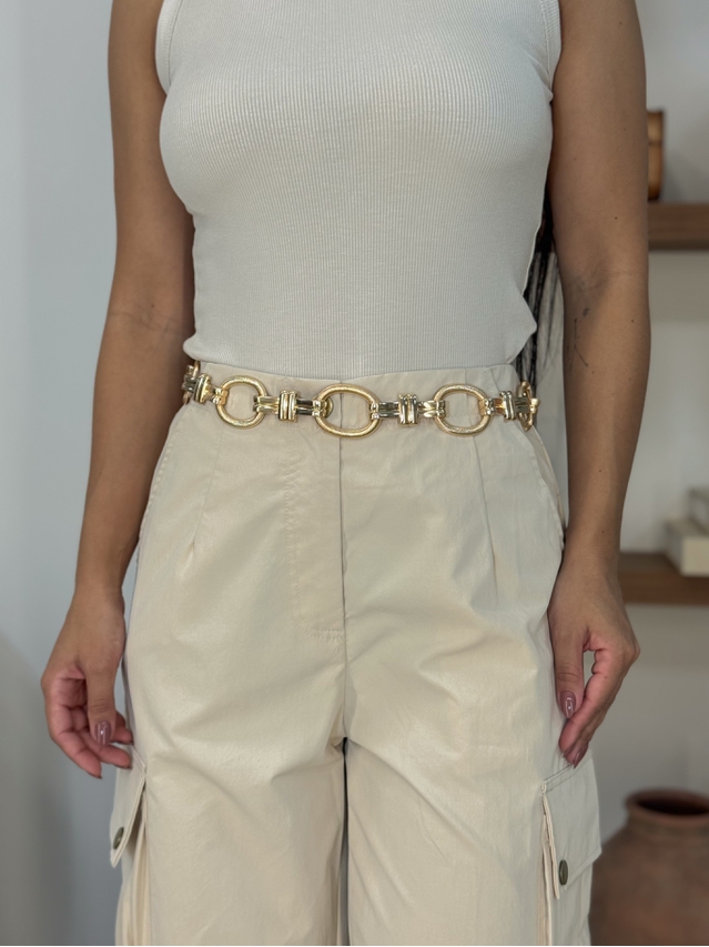 Cinto Metal Lu Dourado