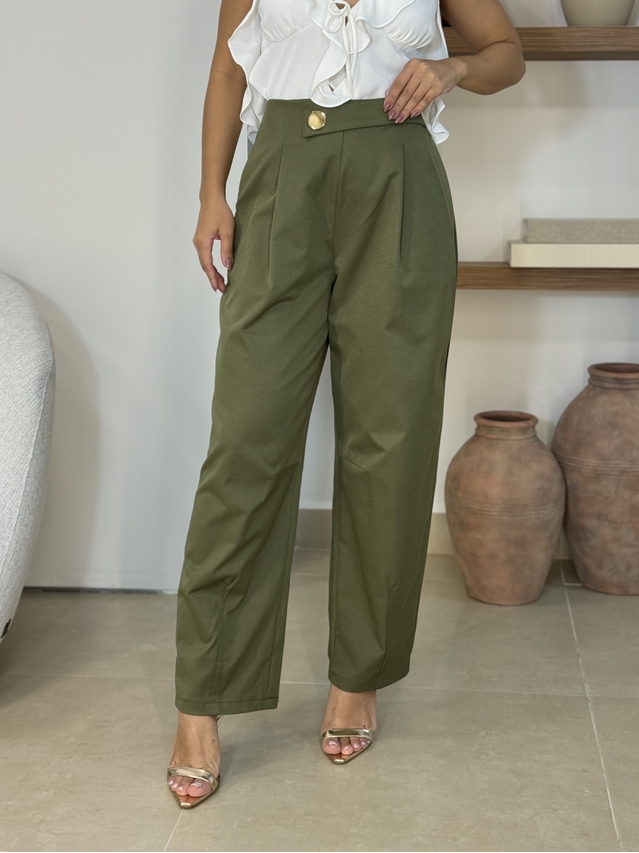 Calça Botão Filipinas Militar