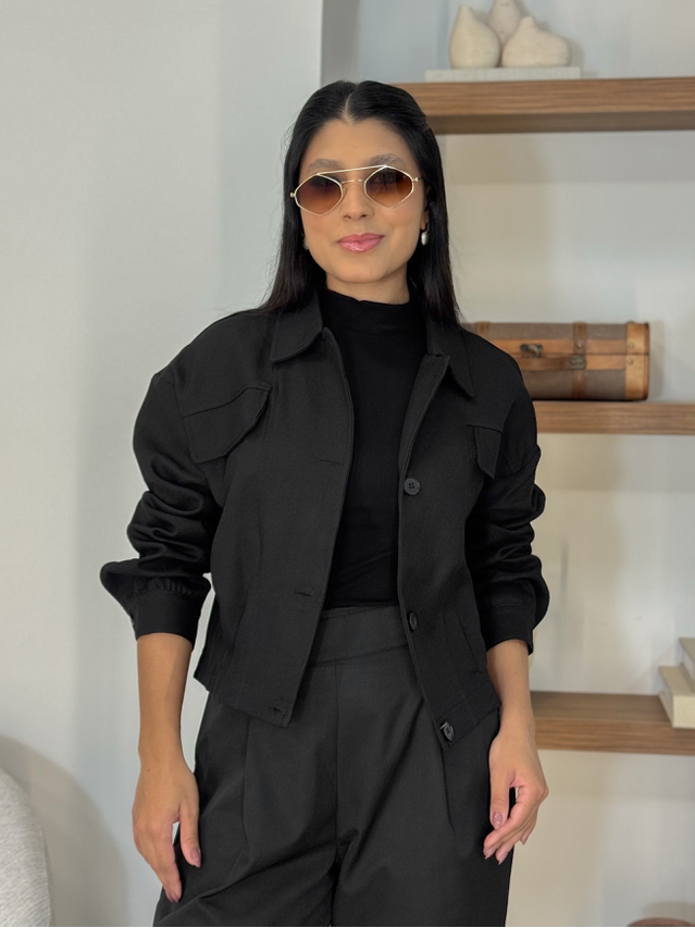 Jaqueta Bolso Anastacia Preto
