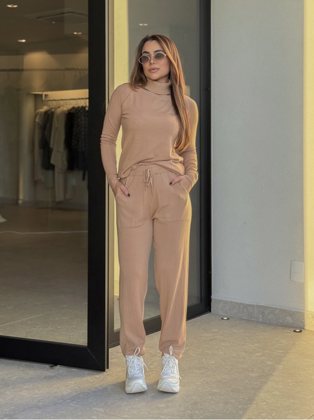 Conjunto Tricot Antonella Mocha Mousse