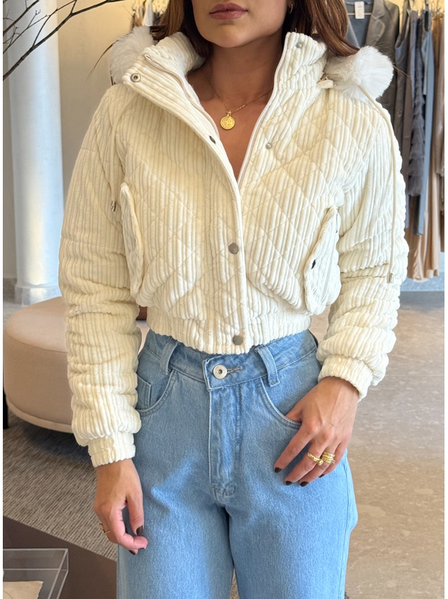 Casaco Pelo Fiorella Off