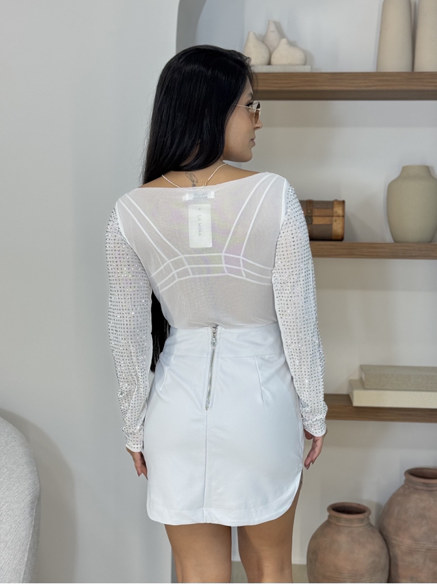 Body Strass Branco