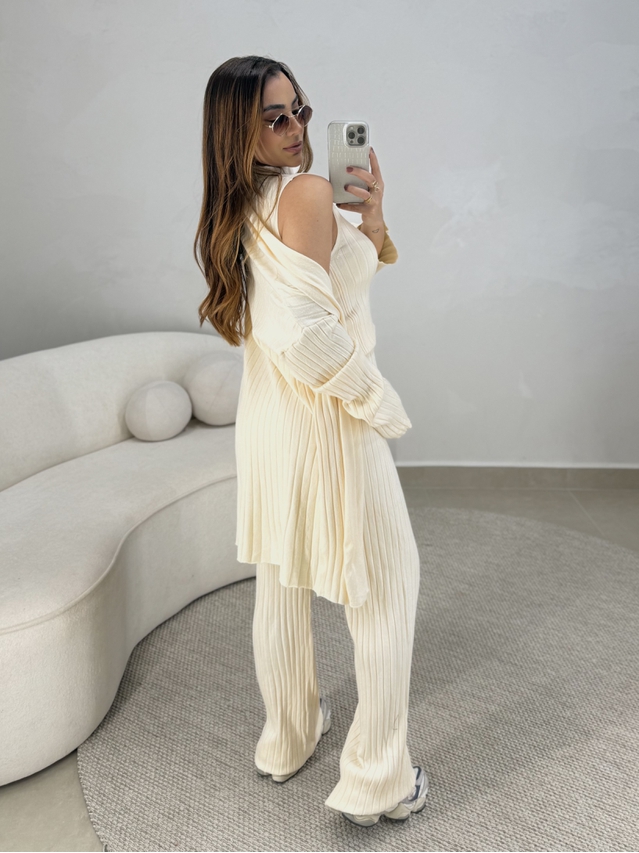 Conjunto 3 peças Gisele Creme