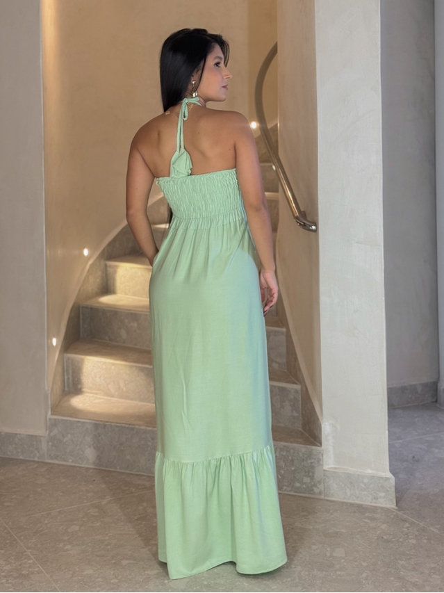 Vestido Midi Amanda Tomara Que Caia Menta 