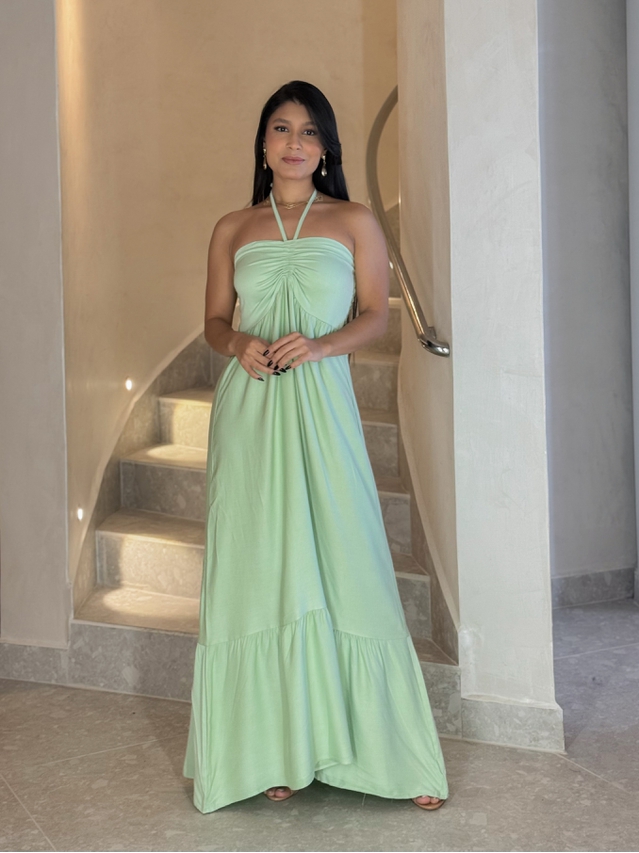 Vestido Midi Amanda Tomara Que Caia Menta 