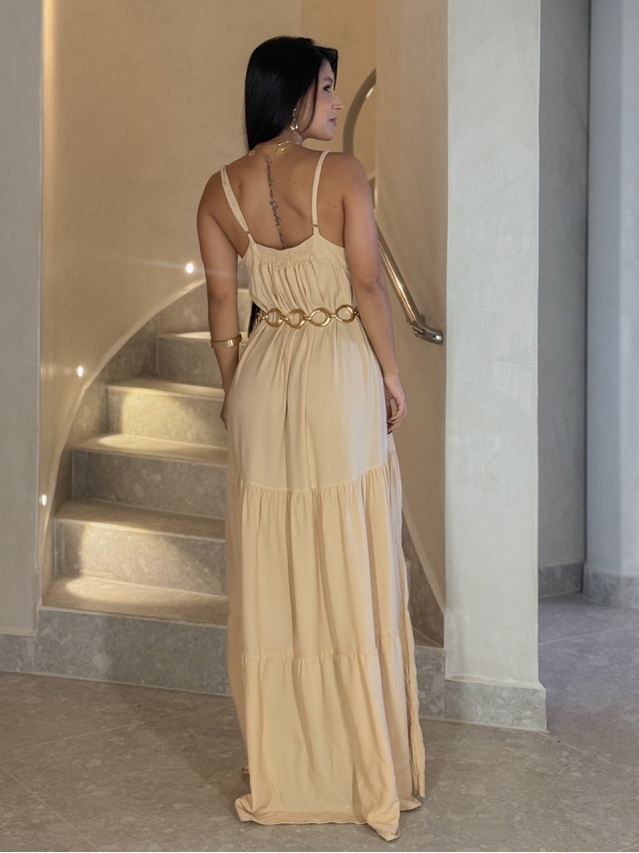 Vestido Longo Bali Areia