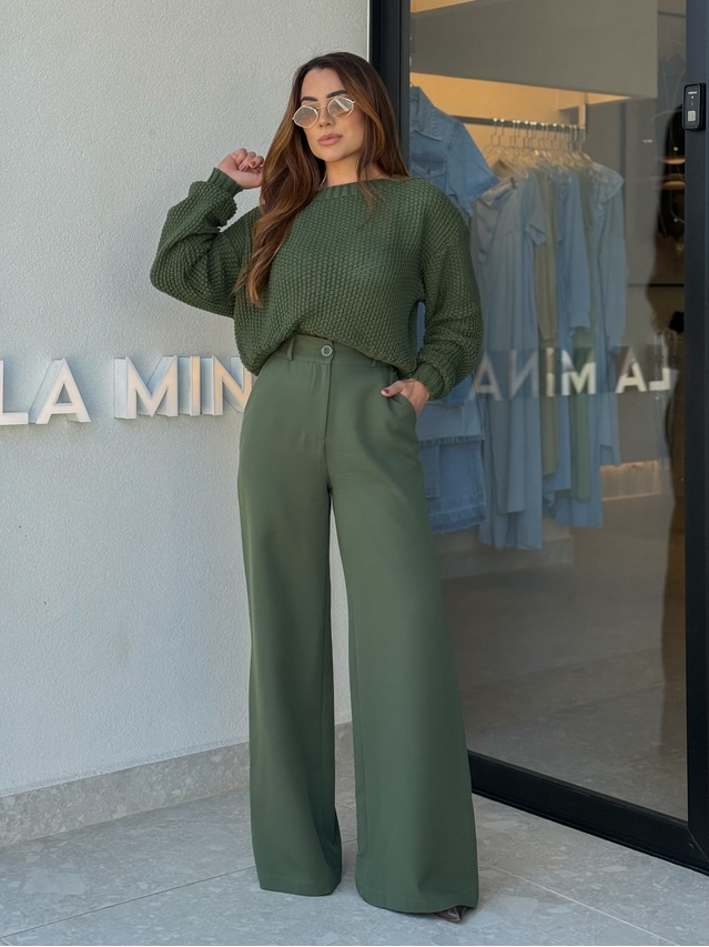 Calça Alfaiataria Maria Militar