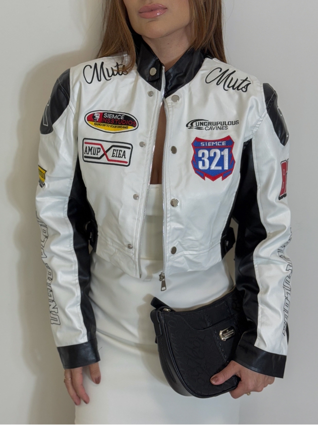 Jaqueta Racer Branca
