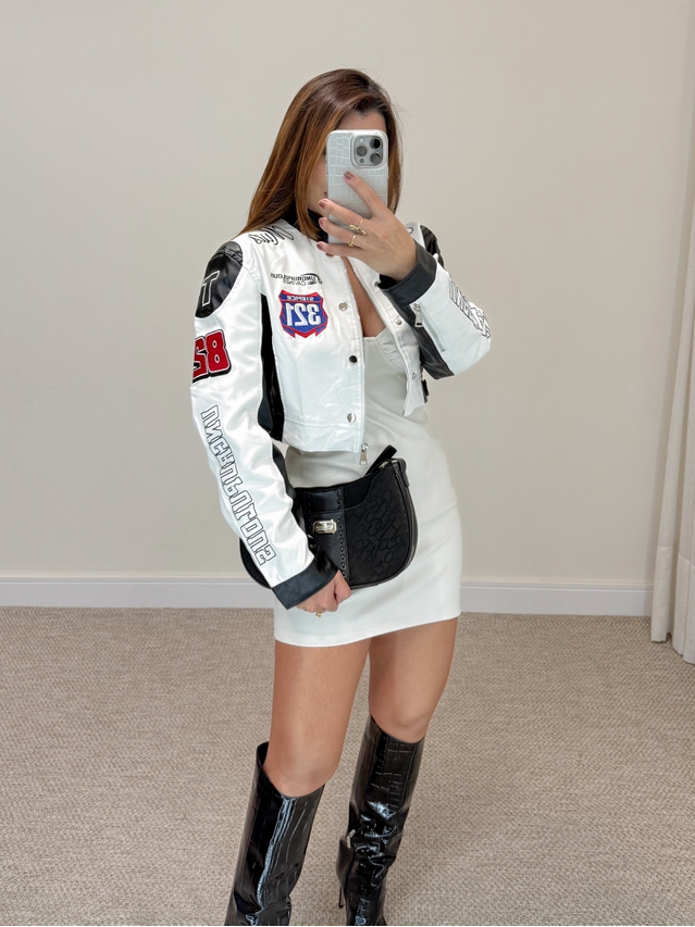 Jaqueta Racer Branca