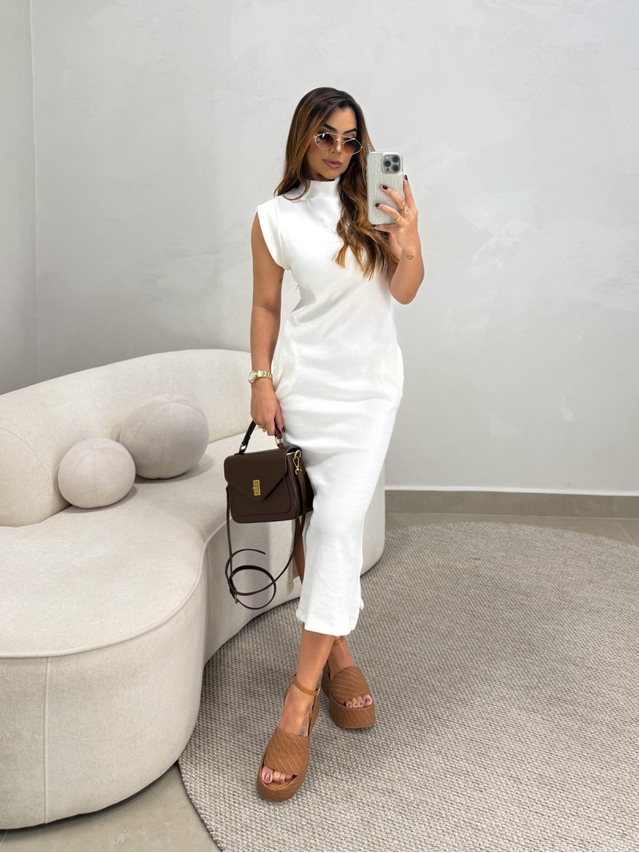 Vestido Canelado Muscle Tee Off