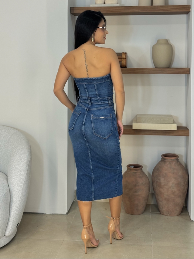 Vestido Midi Jeans 