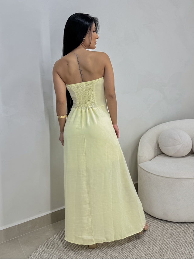 Vestido Tomara Que Caia Aline Amarelo