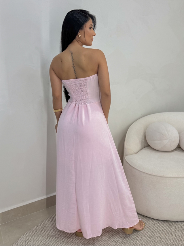 Vestido Tomara Que Caia Aline Rosa