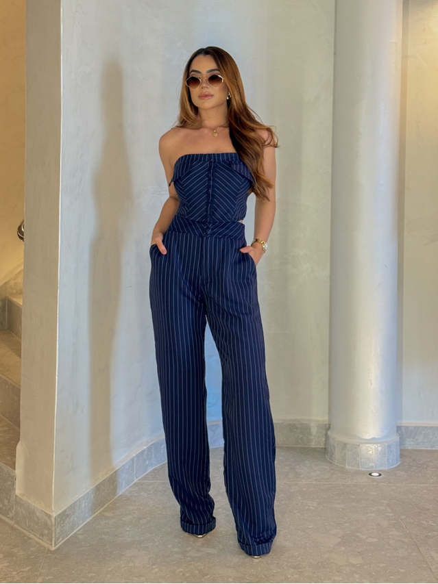 Conjunto Risca de Giz Marinho