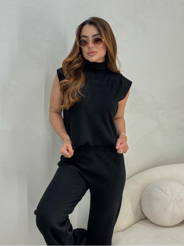 Conjunto Tricot Jamile Preto 
