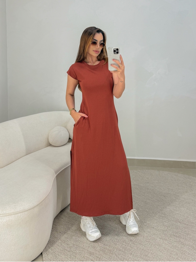 Vestido Muriel Telha