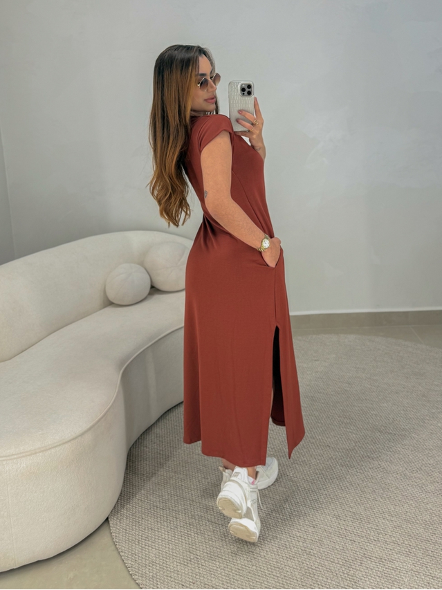 Vestido Muriel Telha