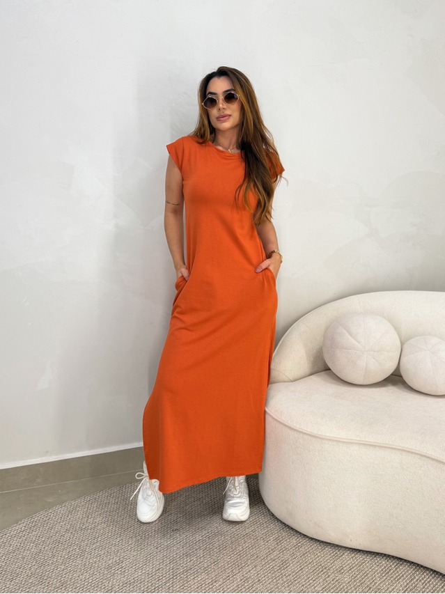 Vestido Muriel Laranja