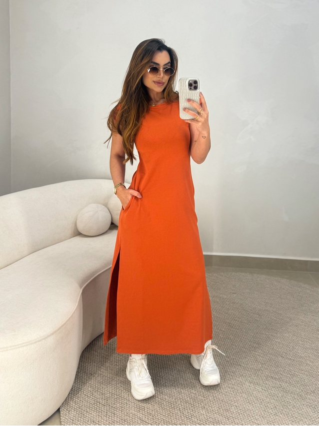 Vestido Muriel Laranja
