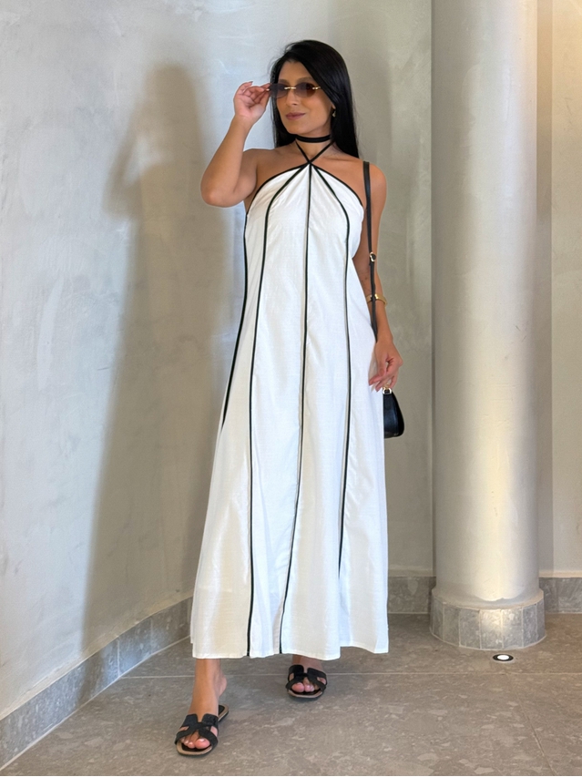 Vestido Frente Única Grécia Off