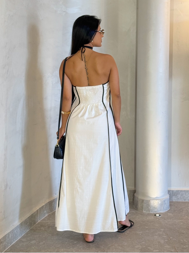 Vestido Frente Única Grécia Off