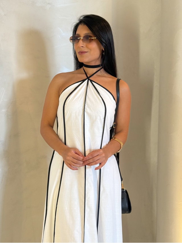 Vestido Frente Única Grécia Off