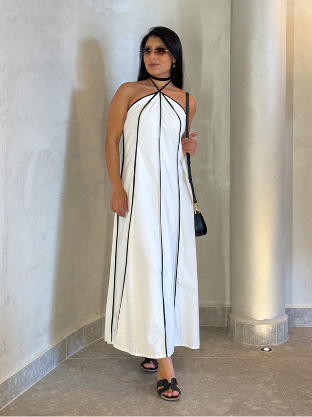 Vestido Frente Única Grécia Off