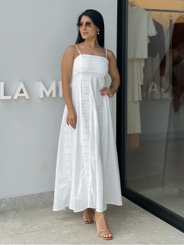 Vestido Laise Alcinha Madeline Branco