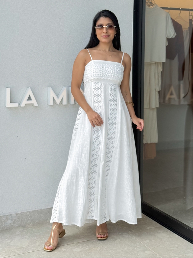 Vestido Laise Alcinha Madeline Branco