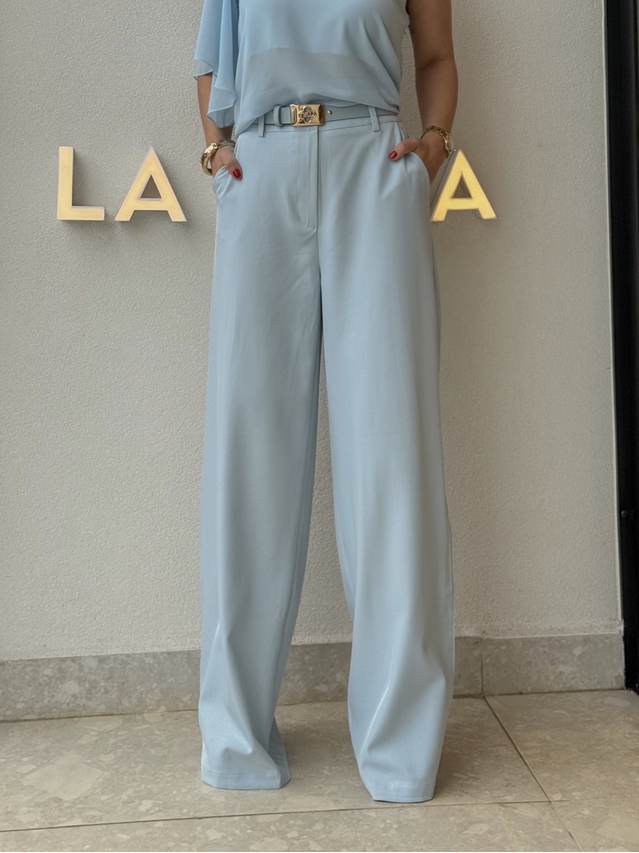 Calça Pantalona Beatriz Azul