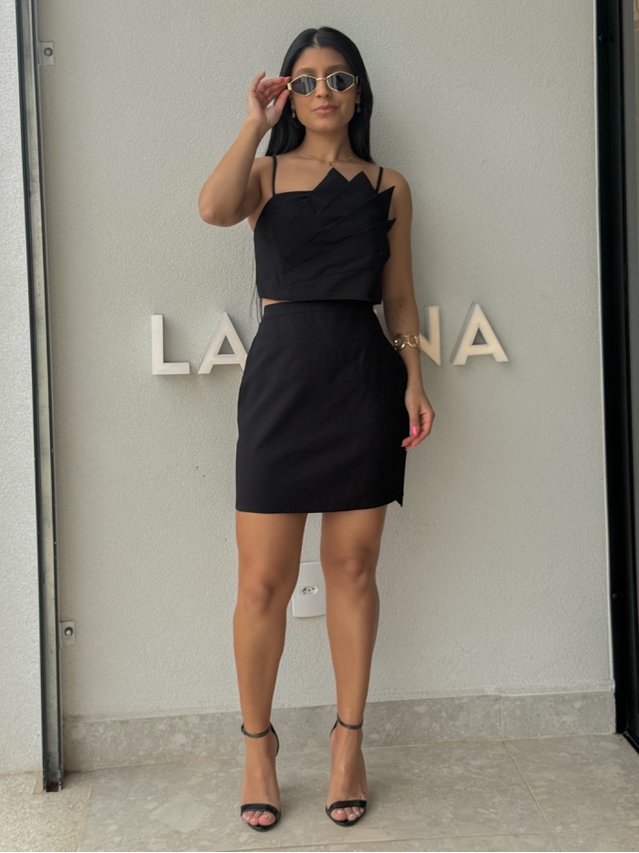 Conjunto Saia Moara Preto
