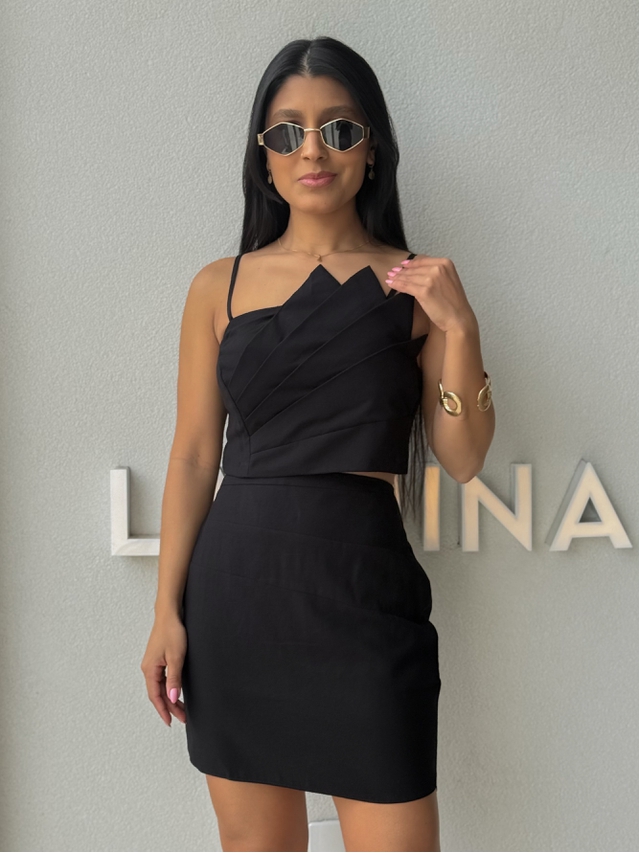 Conjunto Saia Moara Preto