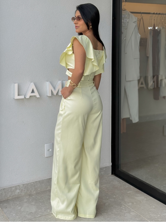 Conjunto Calça Isadora Amarelo