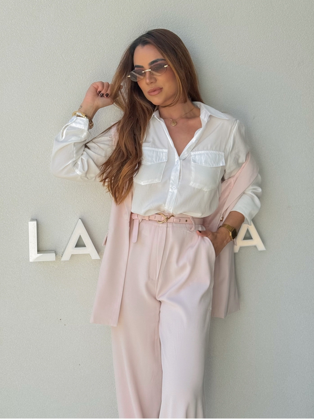 Conjunto Colete Eloise Rosa