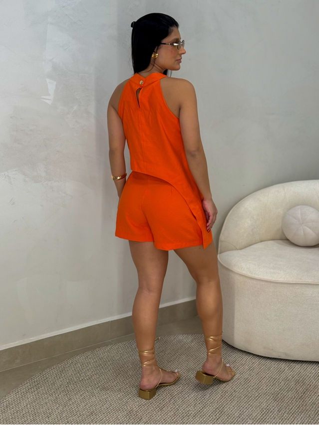 Conjunto Short Betânia Laranja