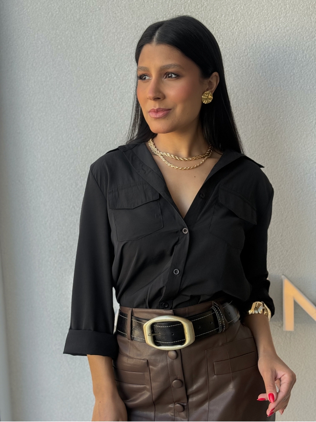 Camisa Amélia Preta