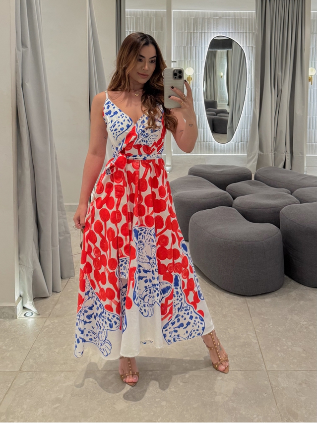 Vestido Estampado Maldivas Off