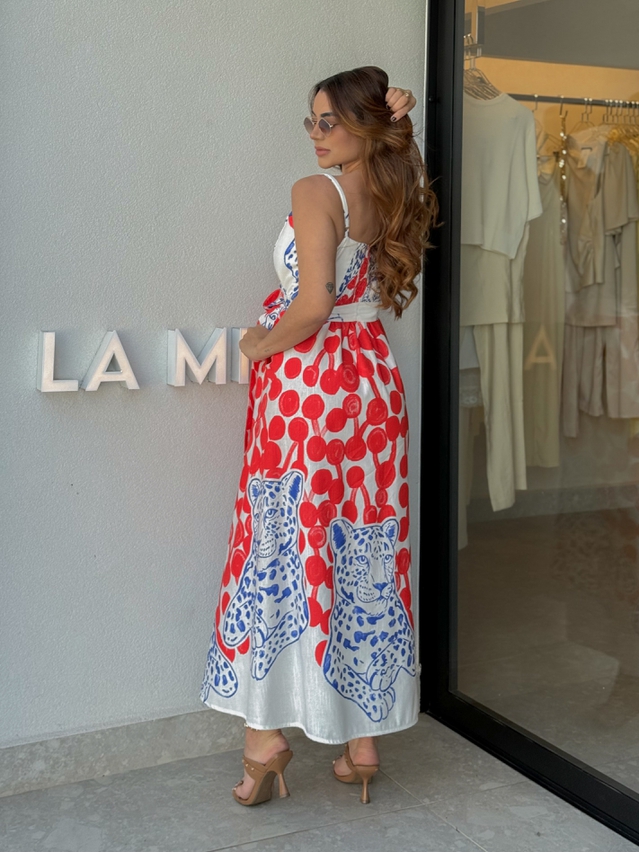 Vestido Estampado Maldivas Off