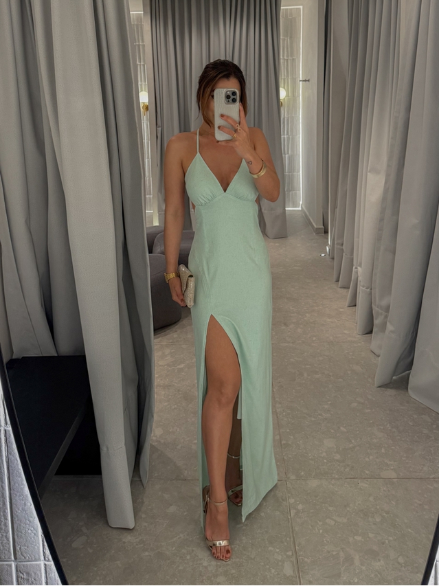 Vestido Midi Manuela Menta