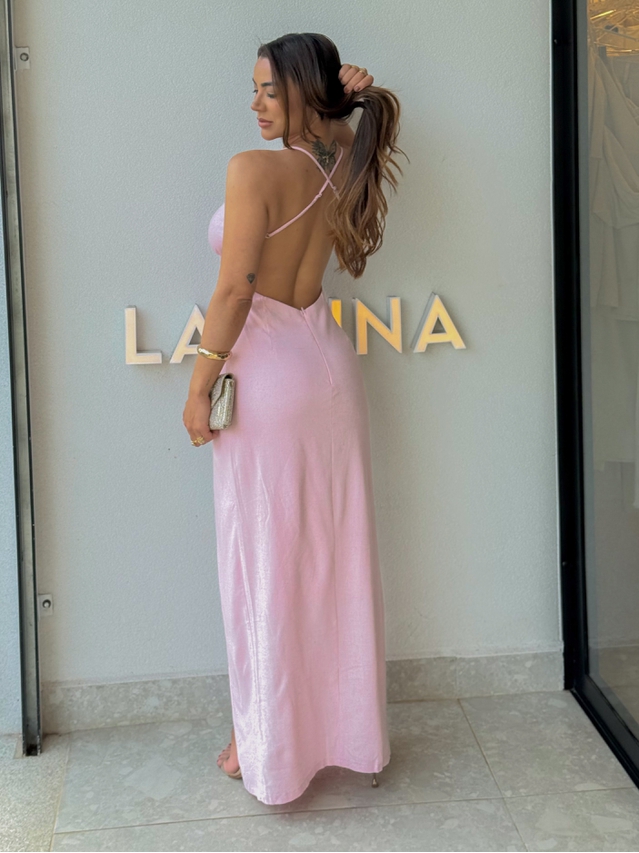 Vestido Midi Manuela Rosa