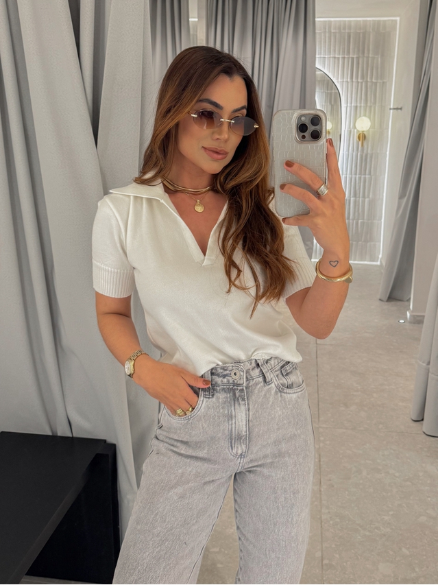 Blusa Gola Polo Eleonora Off