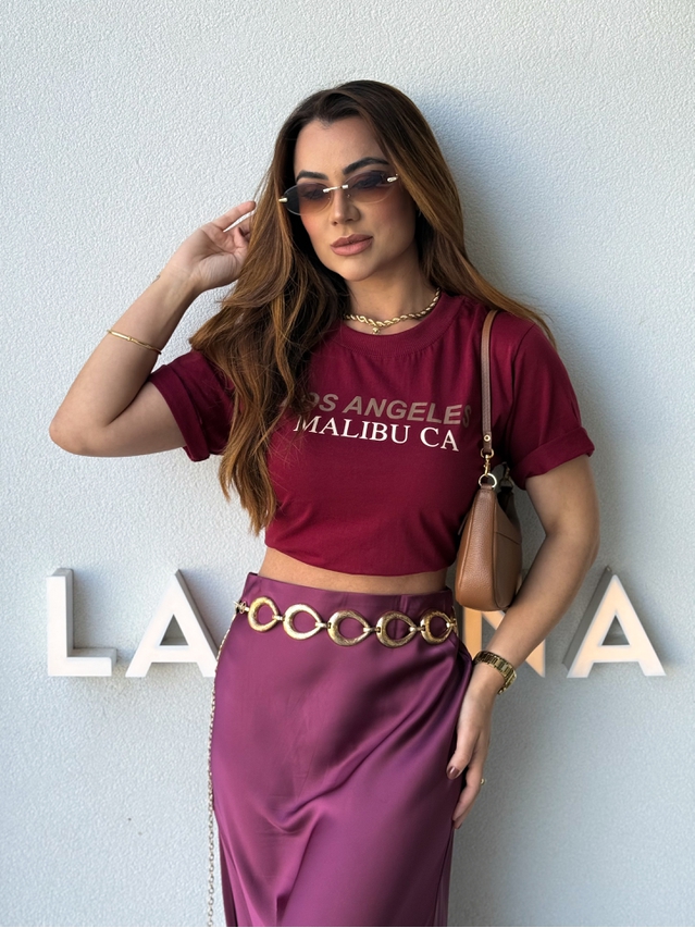 Camiseta Los Angeles Cereja 