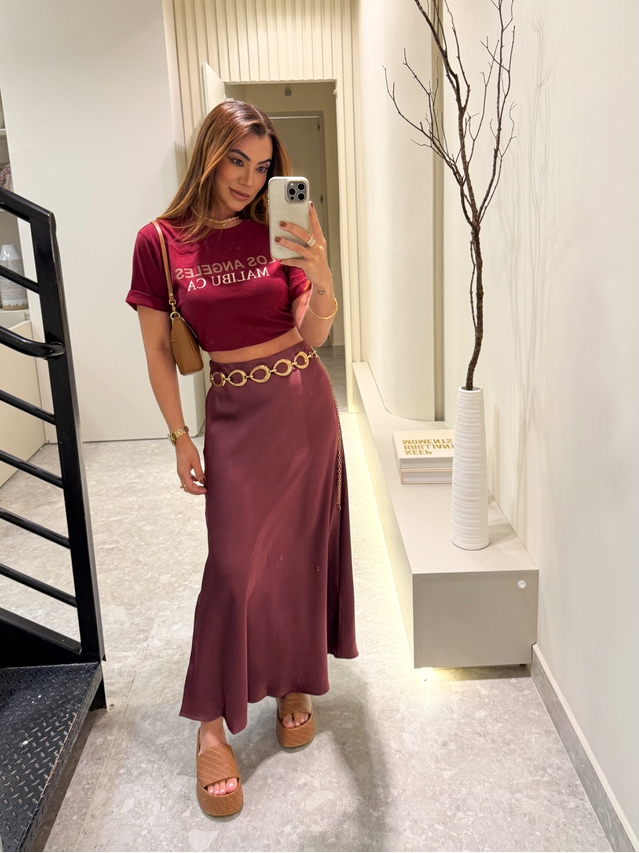 Camiseta Los Angeles Cereja 