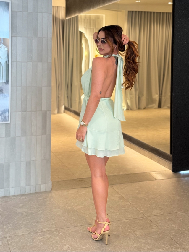 Vestido Frente Única Cecília Menta