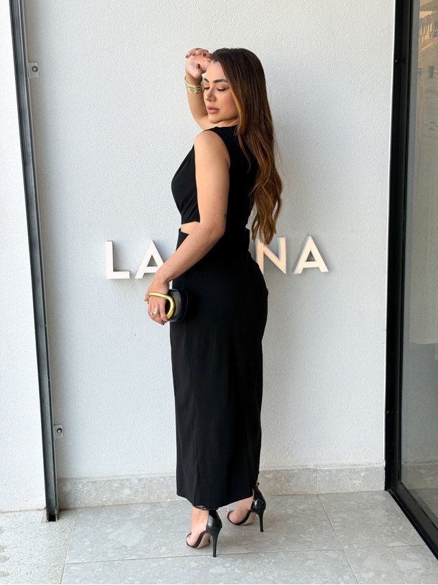 Vestido Fivela Elise Preto