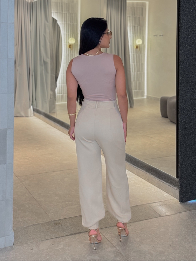 Calça Cenoura Nude