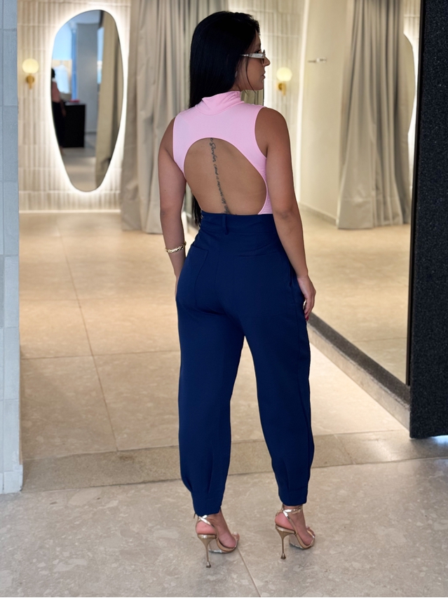 Calça Alfaiataria Cenoura Marinho