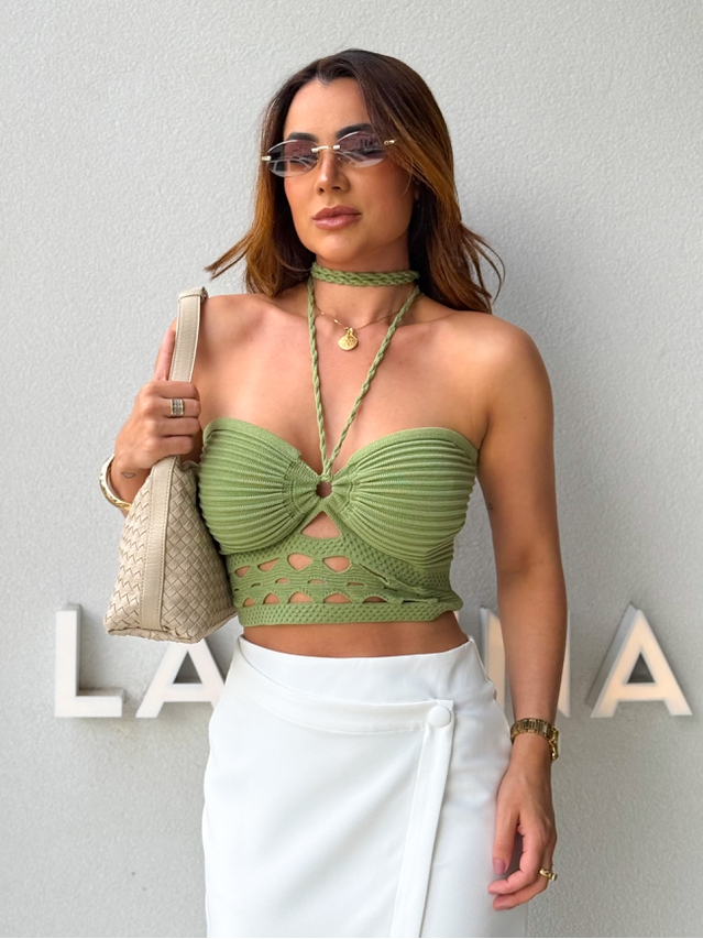 Blusa Tricot Simaria Verde